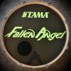 FALLEN ANGEL (Poison tribute band) 22" bass drum heads now with custom color matching Tama logo.
